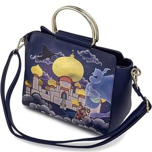 Disney Aladdin Princess Jasmine Castle Crossbody Satchel Bag